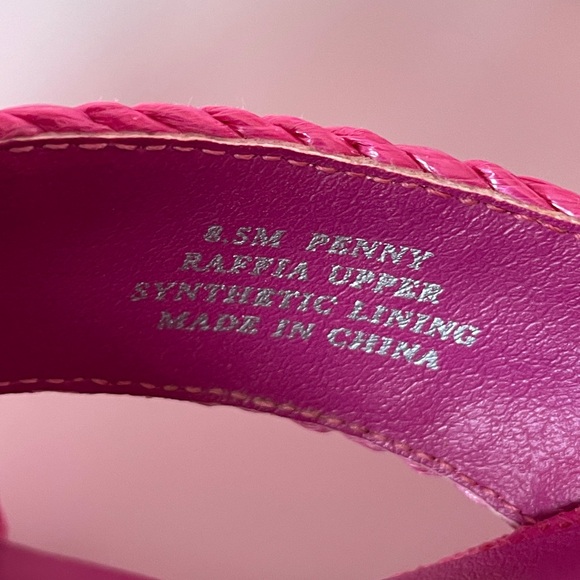 Dolce Vita Penny Orchid Raffia Heeled Sandals - Picture 6 of 7